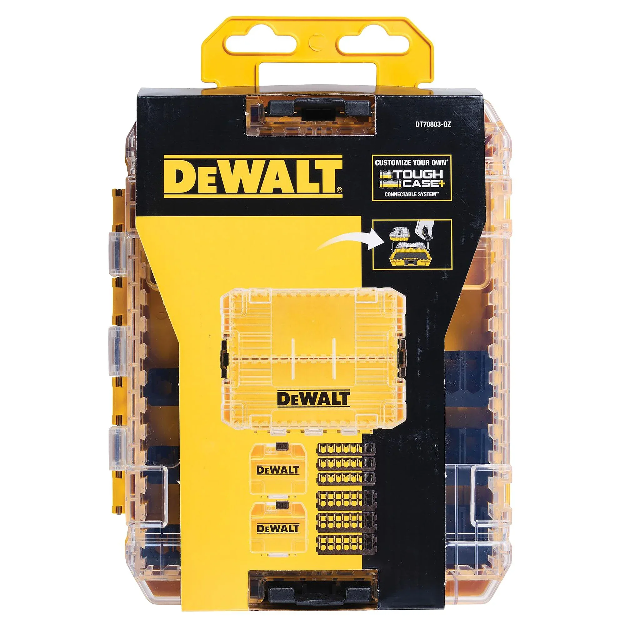 Caso De Armazenamento Resistente DEWALT, Chave De Fenda Bit Peças Caixa De Armazenamento, Acessórios Da Ferramenta Elétrica, DT70800, DT70801,