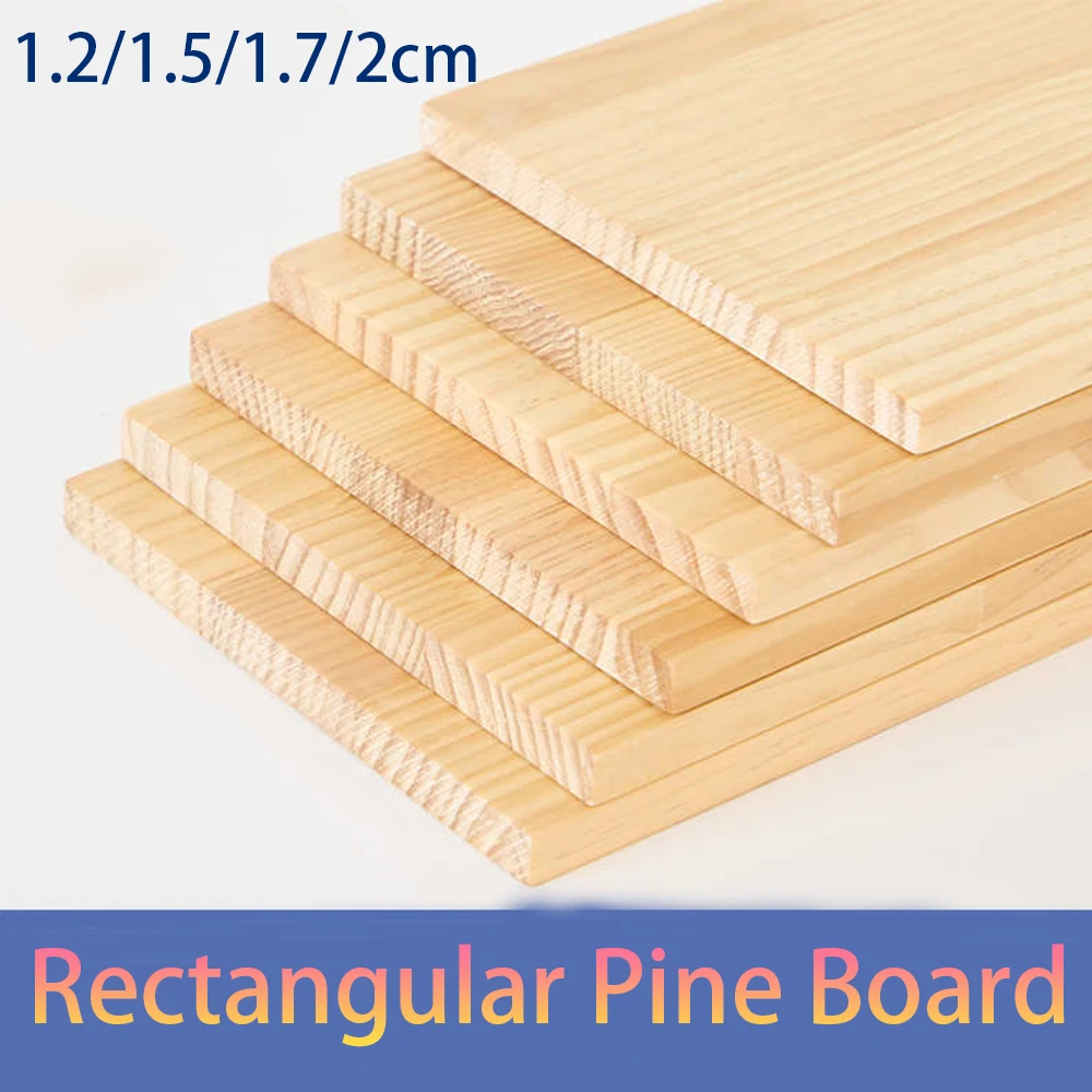 Rechteckiges Kiefernholzbrett 1,2/1,5/1,7/2 cm 40*15-50*40 cm Massivholz zum Schnitzen, DIY-Basteln, Dekoration, Modellbau-Zubehör