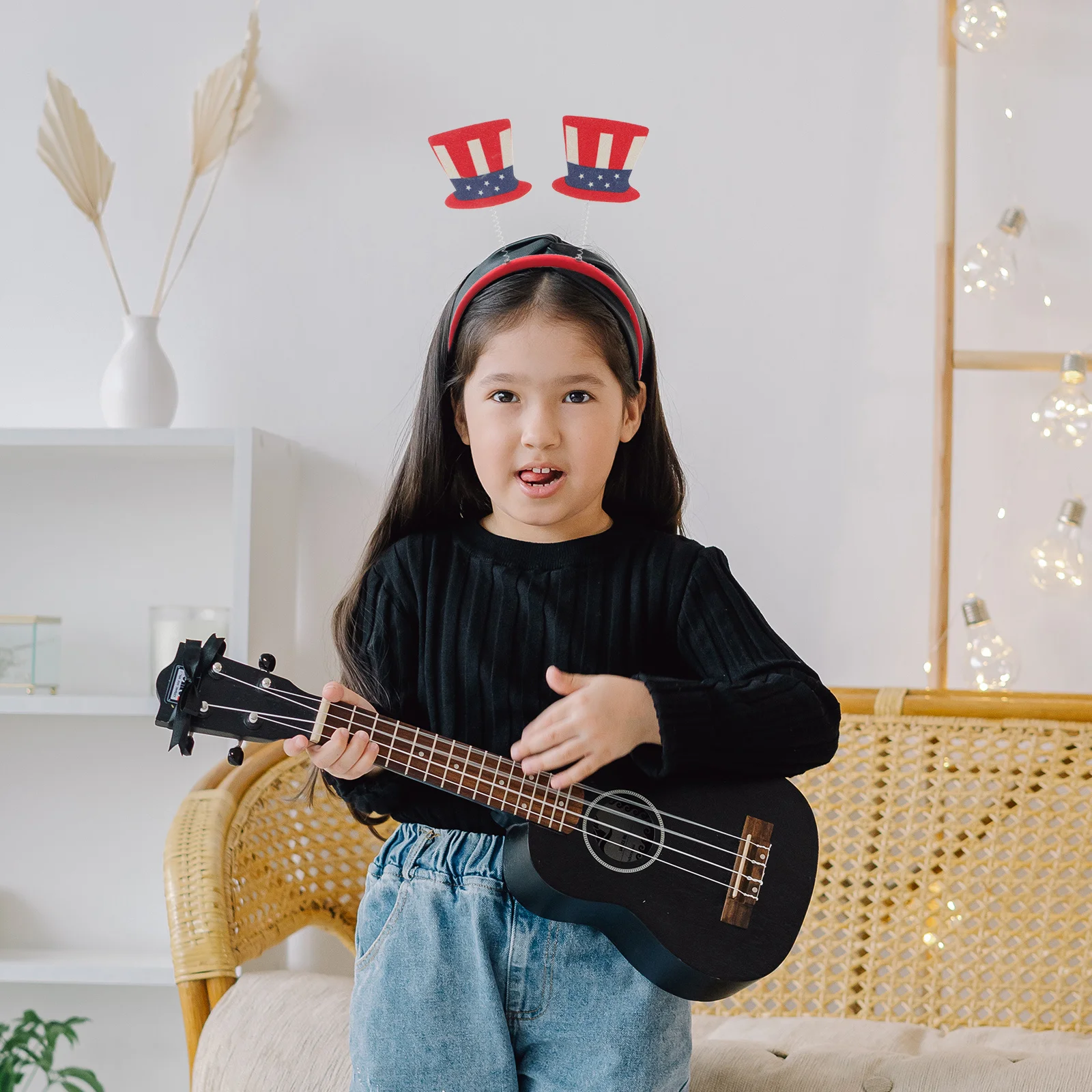 

3 шт., повязка на голову с рисунком звезд, ткань премиум-класса, металл для декора вечеринки в честь Дня независимости, головные уборы, праздничный реквизит, праздник