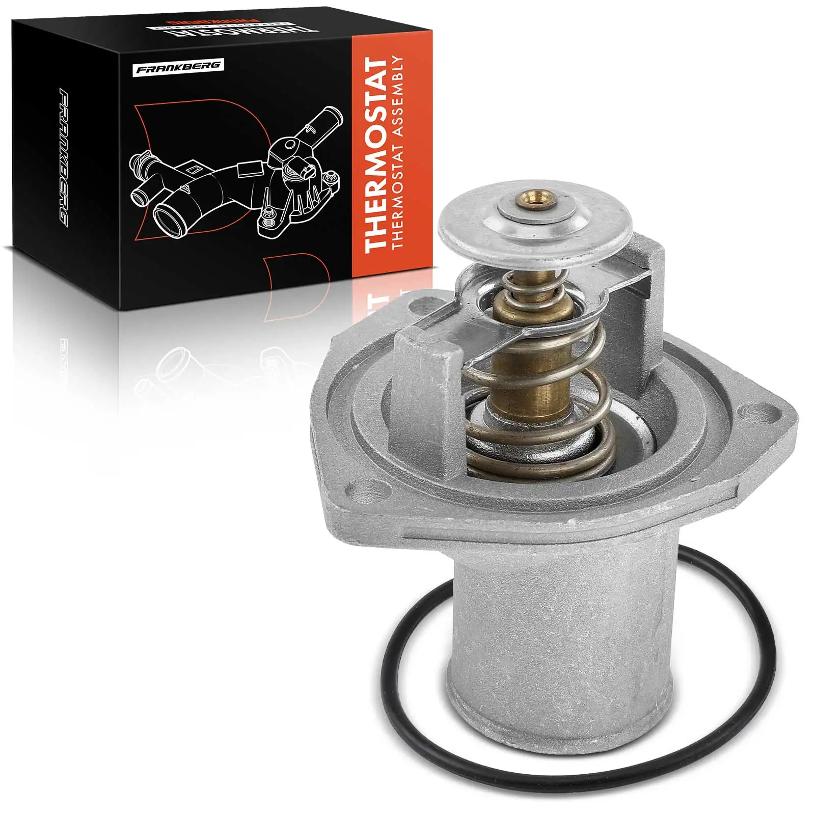 Frankberg 1x Thermostaat Koelvloeistof voor Opel Vectra A Calibra A Omega A B Kadett E Ascona C 1338062 1338043 1338059 90410665