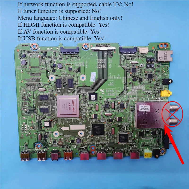 Good-working LCD TV Motherboard BN41-01683C BN41-01683 Main Board Screen LTJ550HW01-H for UA55D6400UJ UA55D6600WJ UA55D6000SJ