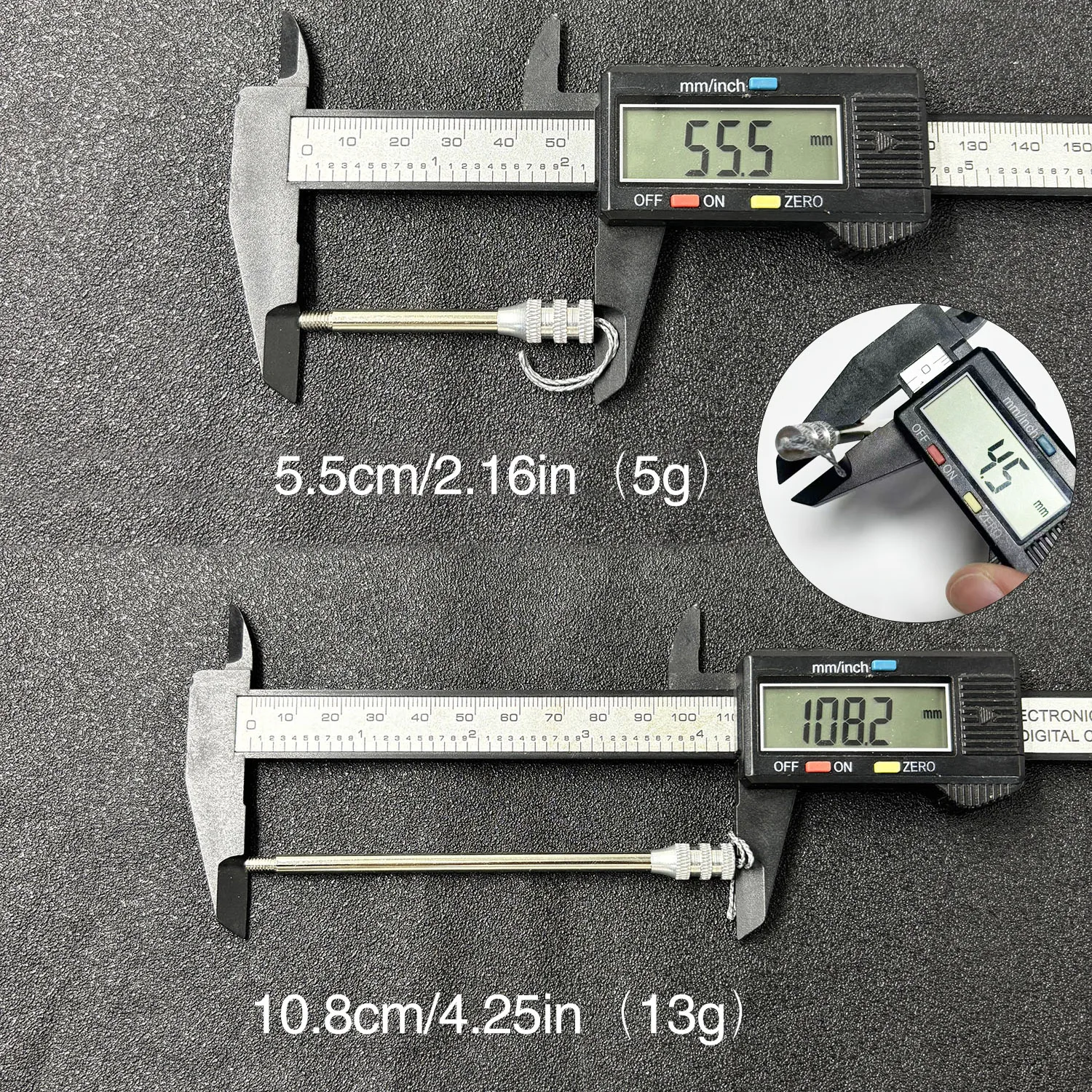 5/10pcs Stainless Steel Fishing Dart Rod, M4 Thread Diameter, Slingshot Hunting Fishing Dart Rod, DIY Fishing Dart Accessories