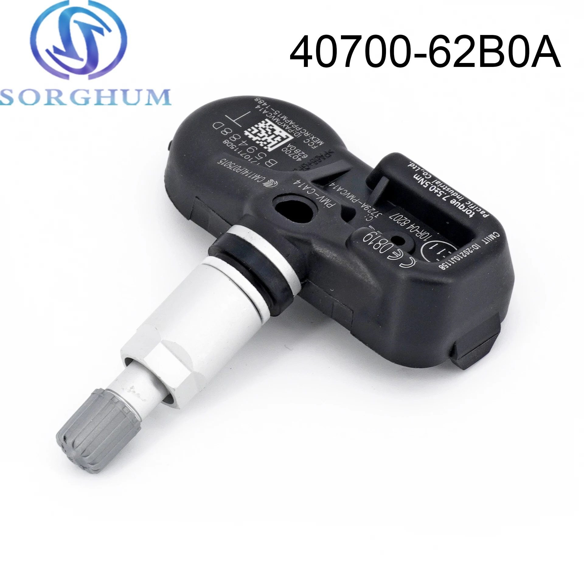 

40700-62B0A 4070062B0A TPMS Tire Pressure Monitoring Sensor 433MHz For Nissan Titan 2016-2020