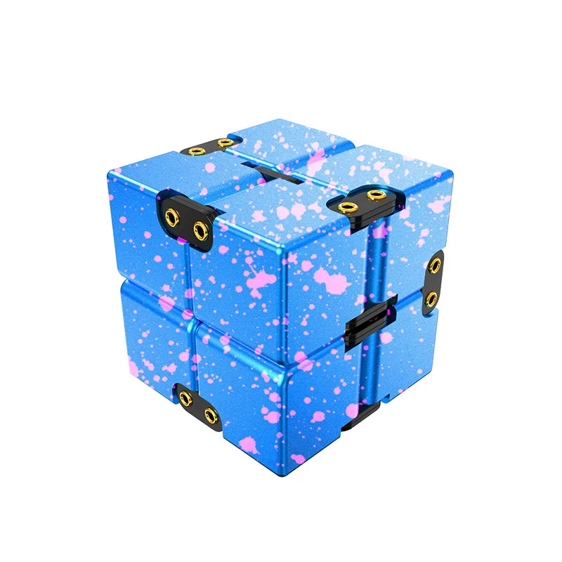 

Adult Kid Juguetes De Adultos Cubo Infinito Metal Magic Infinite Infinity Cube Fidget Toys For Adults Promotional Gift