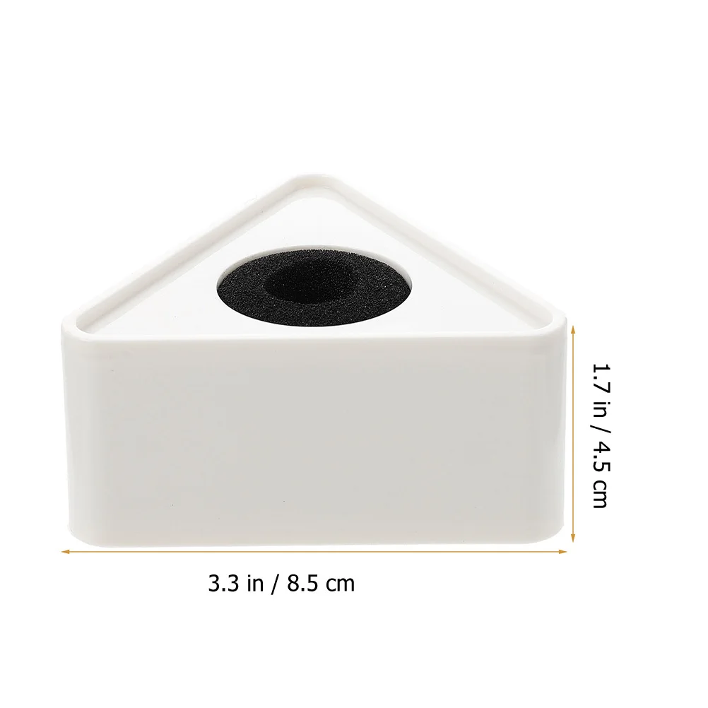 4個入り マイクロフォンロゴステーション 三角形ABSインタビュー用スタンド 大型ディスプレイエリア 安定したフィット感 軽量 マイクロフォンフラッグステーション