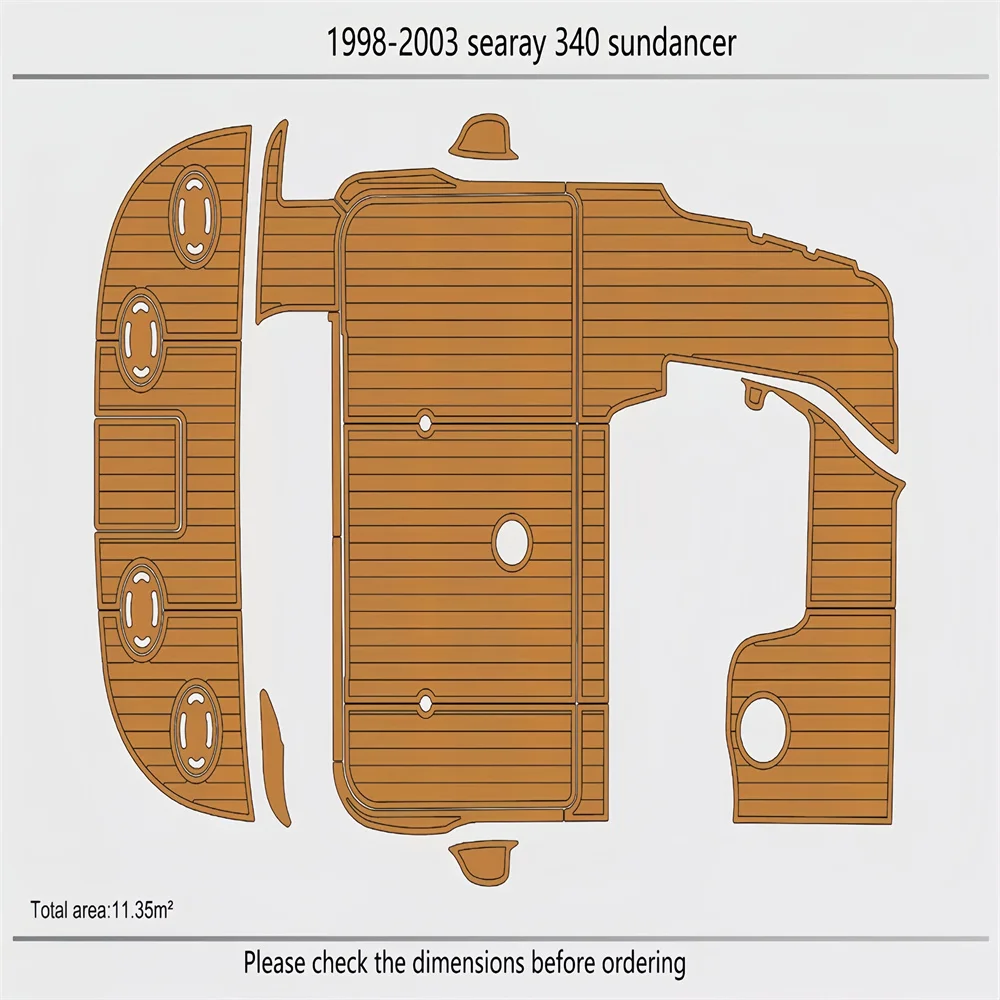 1998-2003 Sea Ray 340 sundancer Cockpit Swim platform 1/4