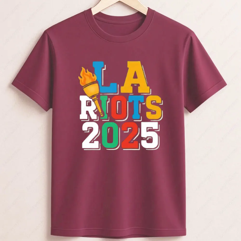 ‌ تي شيرت حقوق المهاجر لوس أنجلوس 2025 احتجاج تي شيرت الوحدة فوق الخوف العدالة الاجتماعية حياة سوداء مهمة BLM ملابس حقوق الإنسان