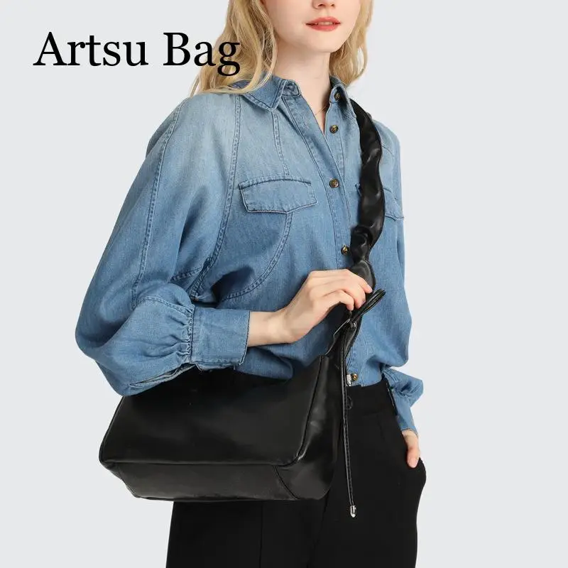 Luxury Design Underarm Bag Women Shoulder Crossbody Pleated Cloud Hobo Bag 2024 New Fashion Female Commuting Versatile Handbag