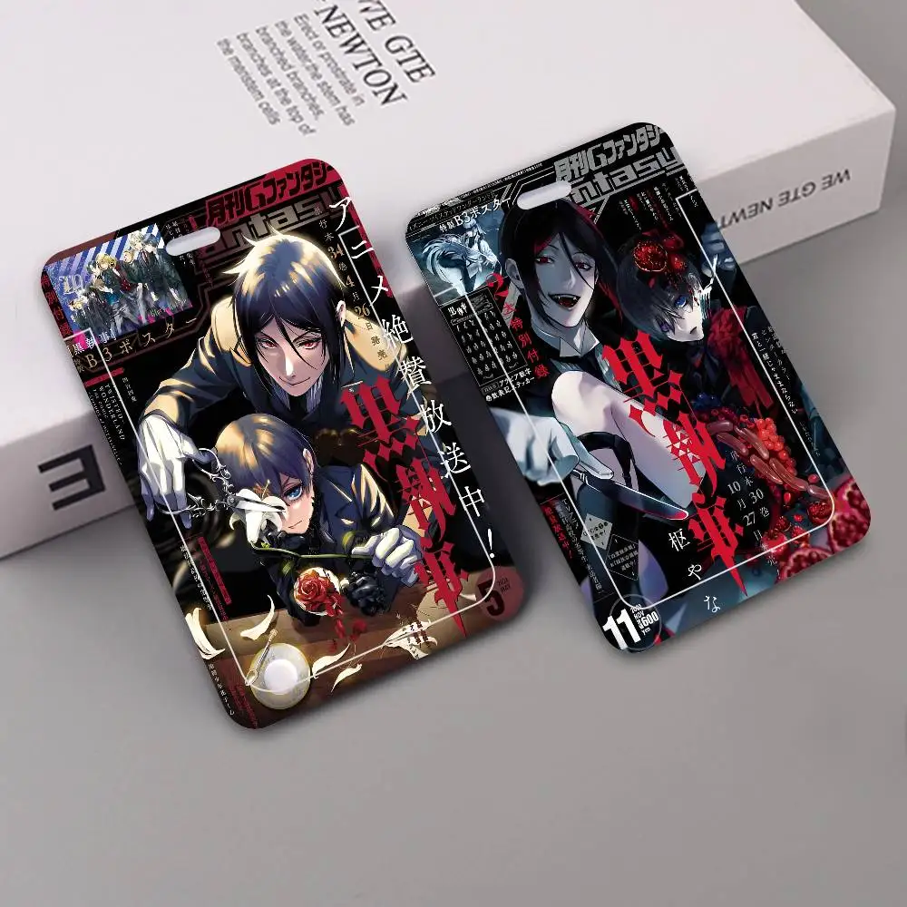 

B-Black B-Butler Lanyard For Keys Chain Credit Card Cover Pass Charm Straps ID Badge Holder Key Accessories Gifts