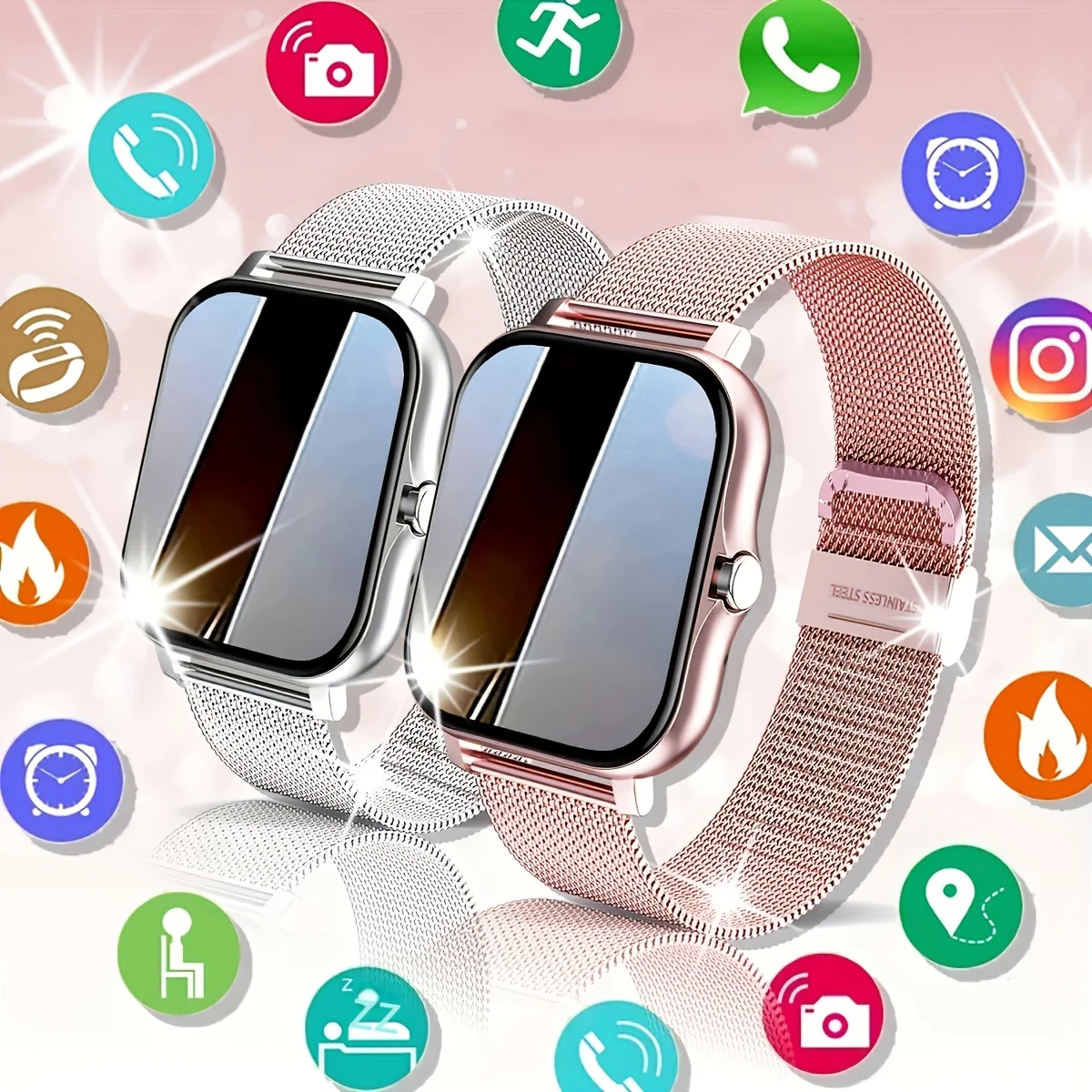 Smartwatch1.83 inch Voice Assistant  Bluetooth Call Sports Fitness Hot Selling Smartwatch Men Women For Android iOS 2024 New