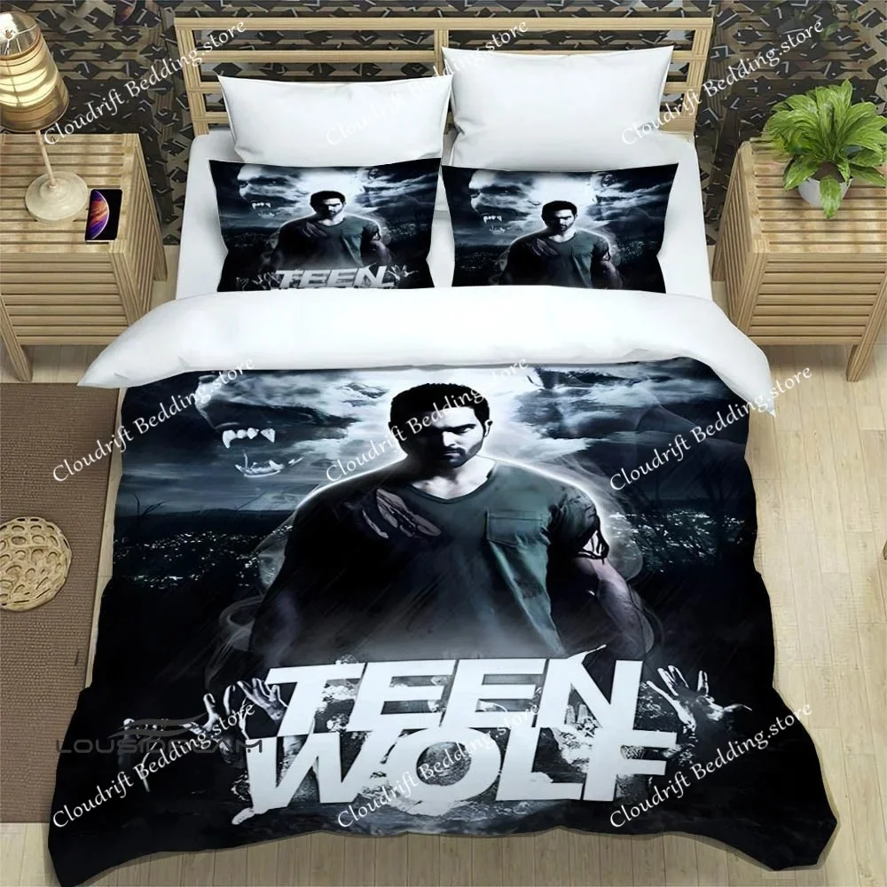 

Fashion Teen Wolf Printed Bedding Sets exquisite bed supplies set duvet cover bed comforter set bedding set luxury birthday gift