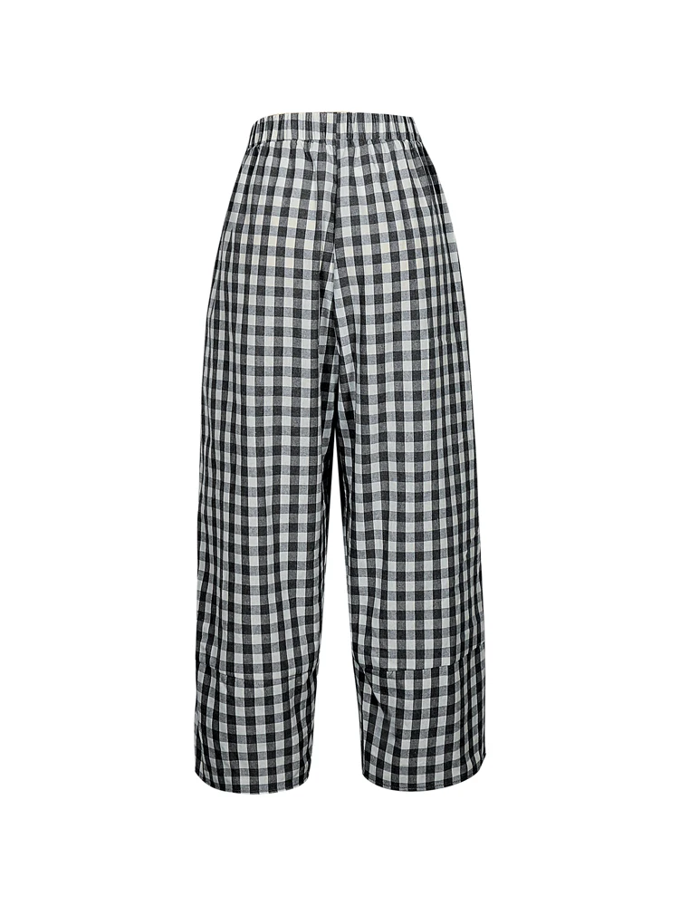 بالإضافة إلى حجم المرأة البولكا نقطة نمط مرونة الخصر تسع دقائق السراويل فضفاضة تناسب ملابس الصيف والخريف عارضة