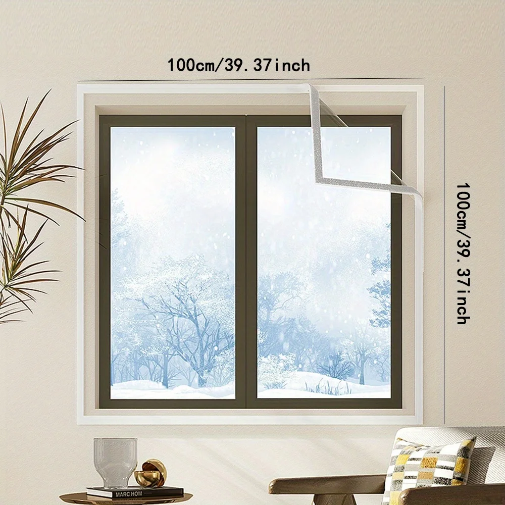 A winter warm summer heat insulation curtain, thick windproof window sealing, anti-leakage, living room bedroom