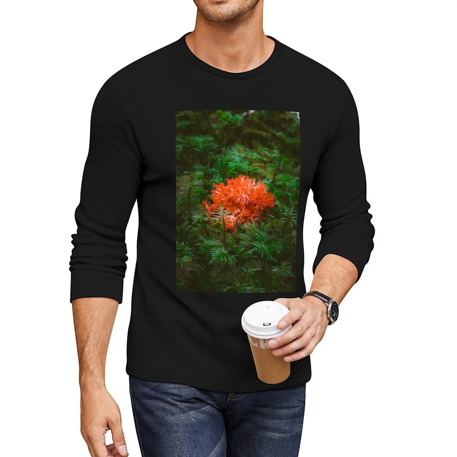 

Pacific Northwest Coral Fungi Long T-Shirt heavyweight t shirts quick drying shirt man clothes tees t shirts for men pack