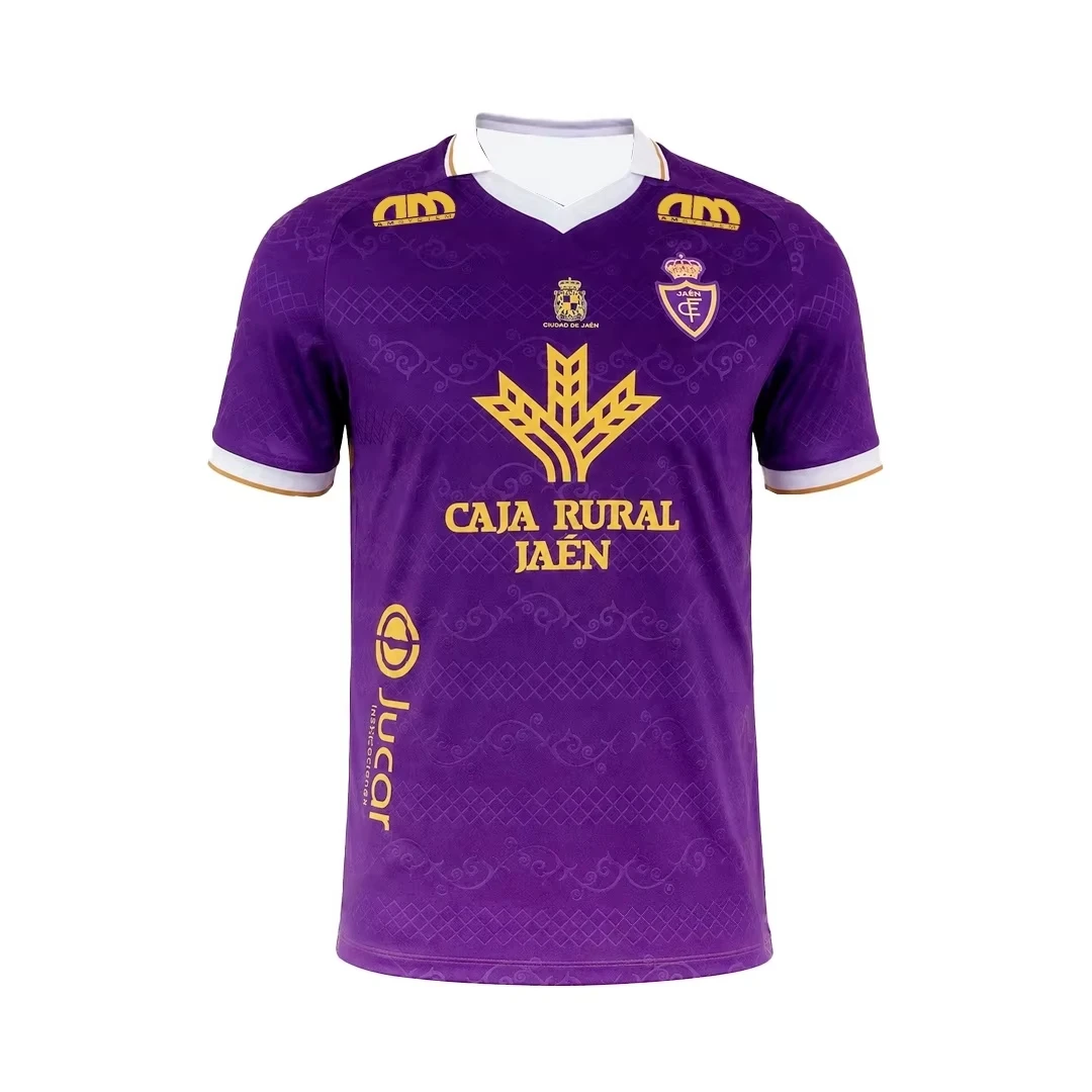 2026/27 Season Real Jaén 3D Printed Unisex Football Jersey, Men Women Mesh Breathable Oversize Quick Drying jersey Tshirt