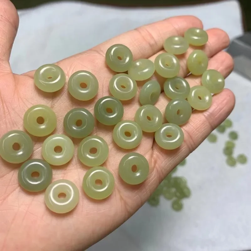 

Натуральное 100% натуральное кольцо Hetian из нефрита, кольцо, бусины, ожерелье, подвеска, браслет, аксессуары, ювелирные изделия для женщин и мужчин, подарки на удачу