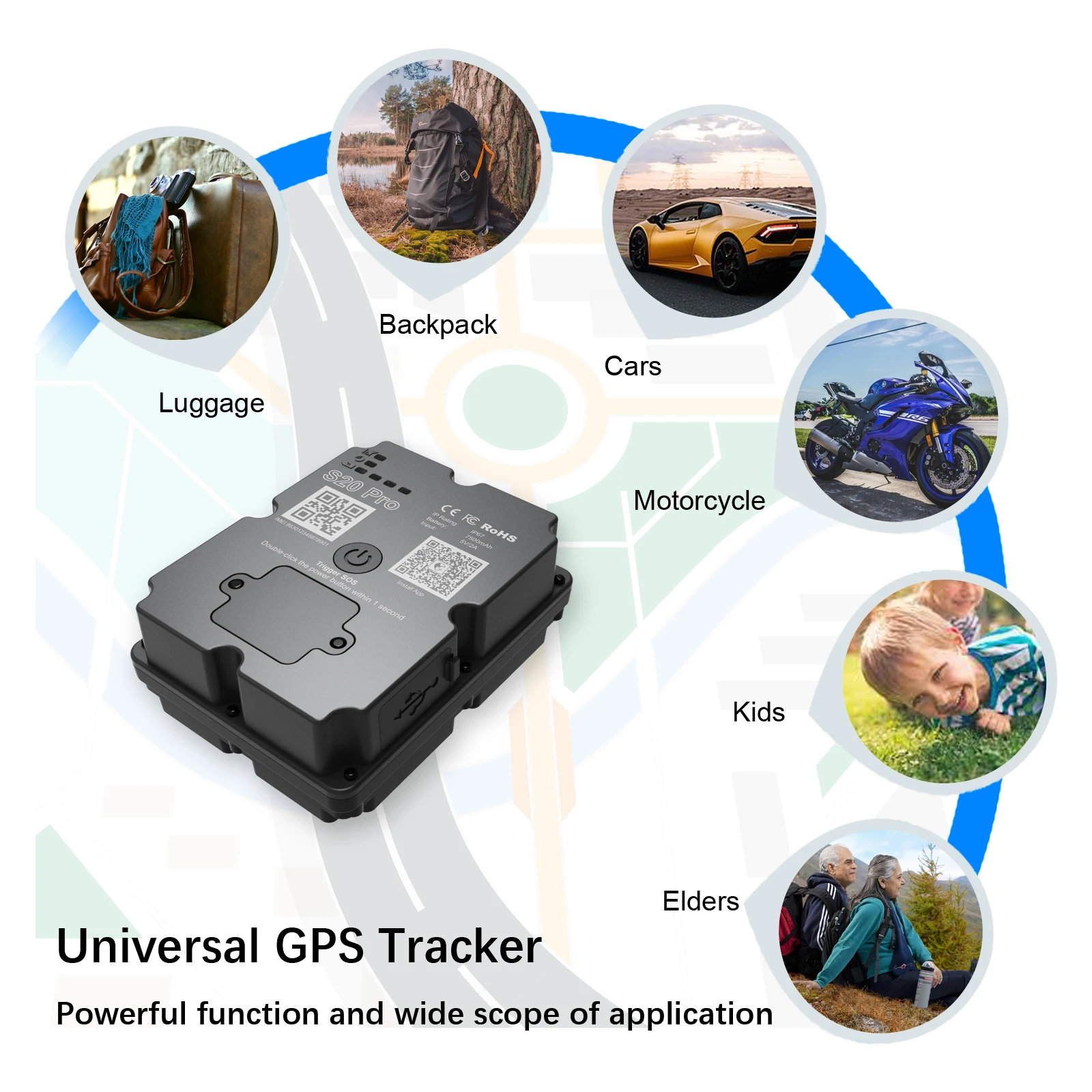 Wholesale 4G GPS Tracker for Car Motorcycle - Real-Time 30 Days Tracking Device Anti-Theft Vehicle Locator, Paid Android/iOS App view 6