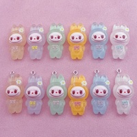 10pcs resin cartoon animal pendant, DIY jewelry making earrings, necklaces, keychains, jewelry accessories