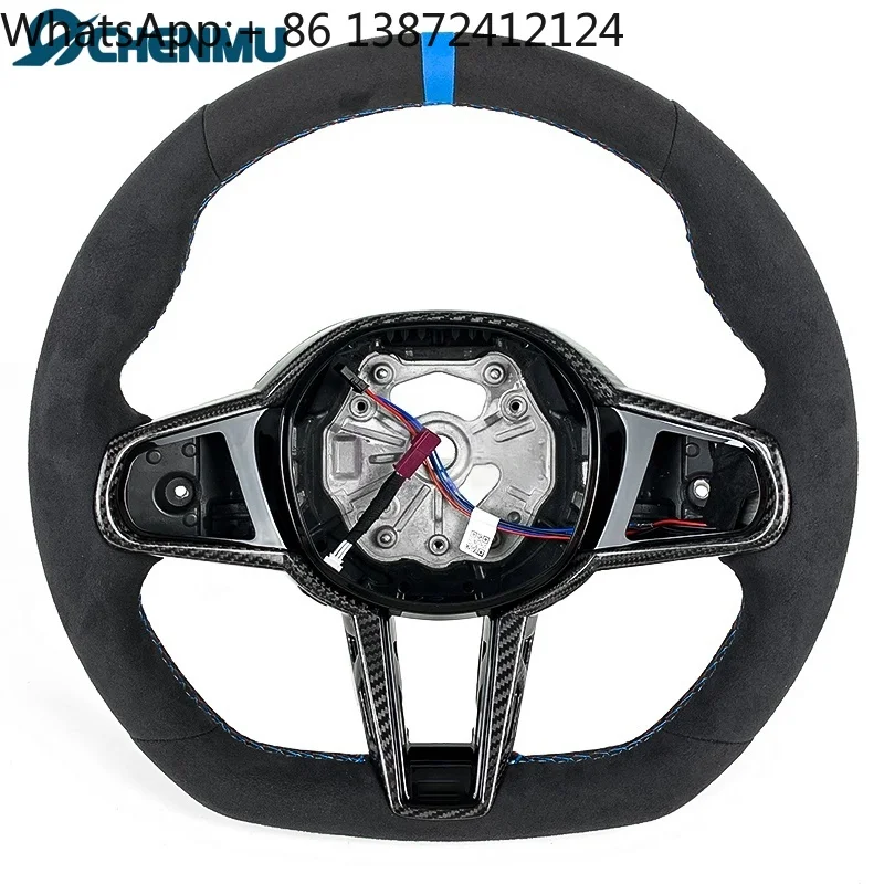 

For BMW Full Alcantara Steering Wheel LCI Upgrade G Series 3 4 Series G20 G21 G01 G30 G38 G22 G82 M3 G11 M4 Car Accessories