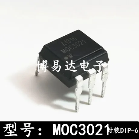 

MOC3021 DIP-6 InlIne New Original OptOcOupler Replaces EL3021 MOC3021X