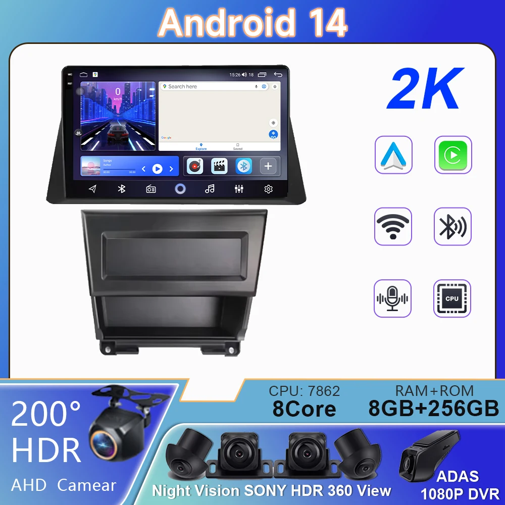 For Honda Accord 8 2008 2009 2010 Android 13 Car Multimedia Player Navigation Head Unit GPS Auto radioAudio carplay Android auto