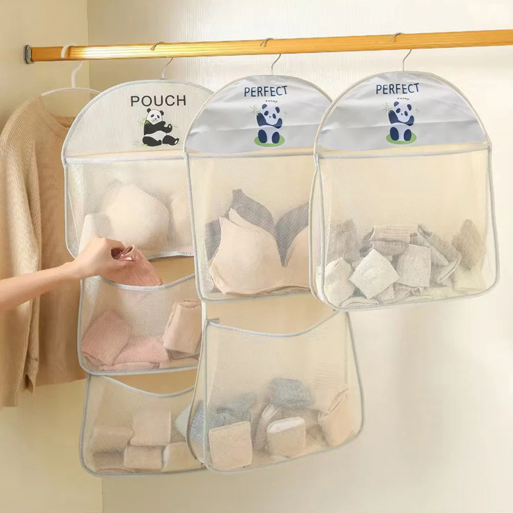Multi Functional Storage Hanging Bag, Multi-Layer Storage Hanging Bag for Convenient Storage of Underwear and Socks, Essential F