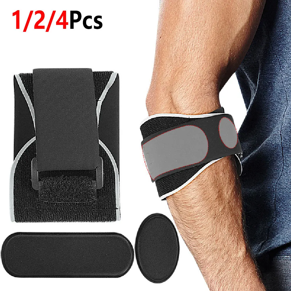 1/2/4Pcs Tennis Elbow Brace, Adjustable Forearm Support Strap with Pad for Weightlifting Basketball Badminton Gym Sports