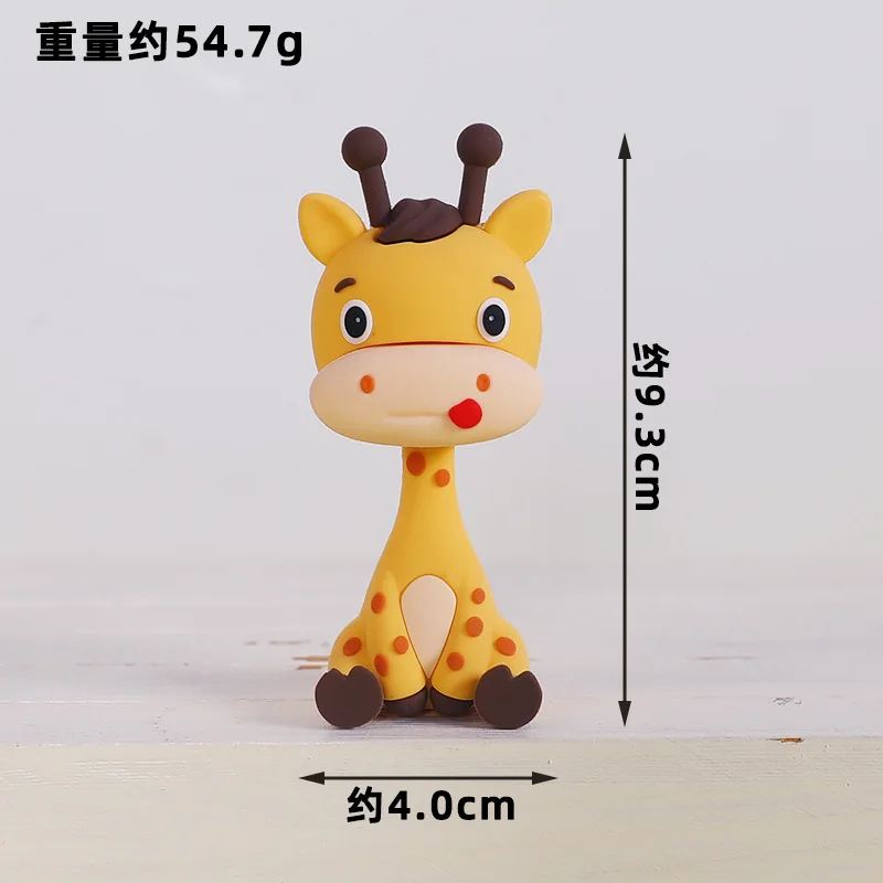 New Forest Wild Animal Cake Topper Lion Giraffe Elephant Monkey Safari Jungle 1st birthday Party Cake Decorations for Kids boys