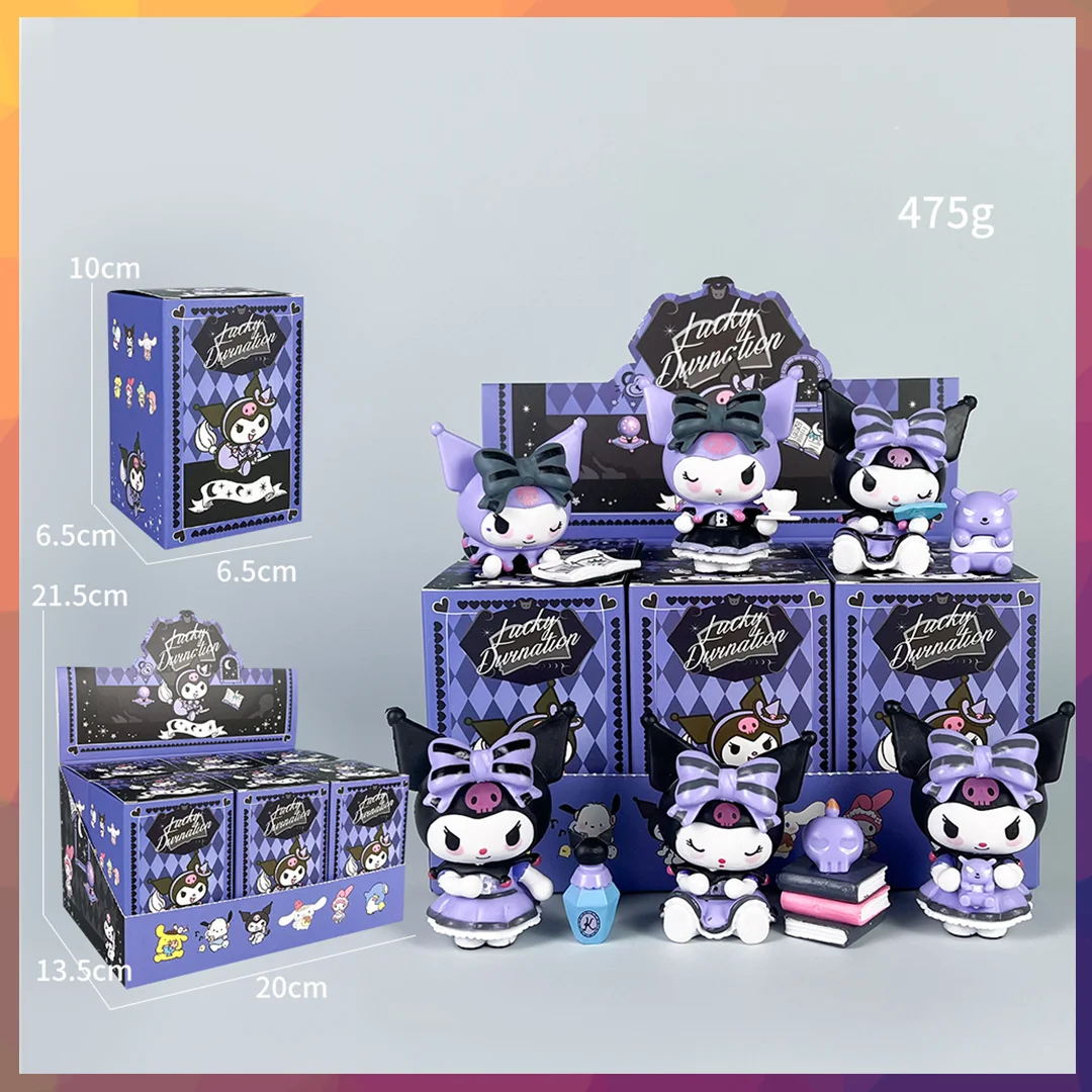 

Sanrio Blind Box Cute Cartoon Kuromi Doll Action Figure Model Blind Box Girl&Child Toys Desktop Decoration Holiday Gifts