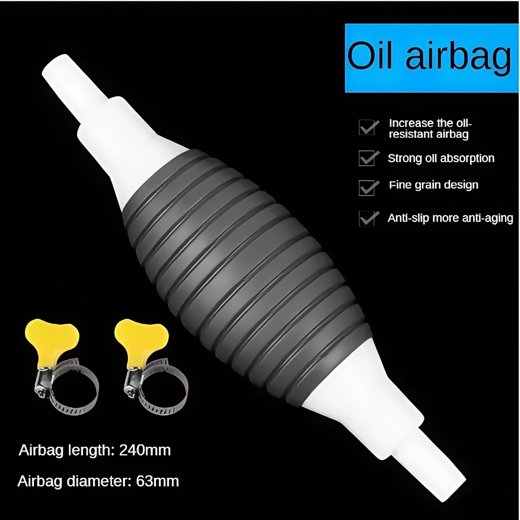 Kit de bomba de combustible Manual para coche, Extractor de aceite de succión Manual, tubo duradero para bombeo de líquidos diésel y gasolina, accesorios universales para vehículos