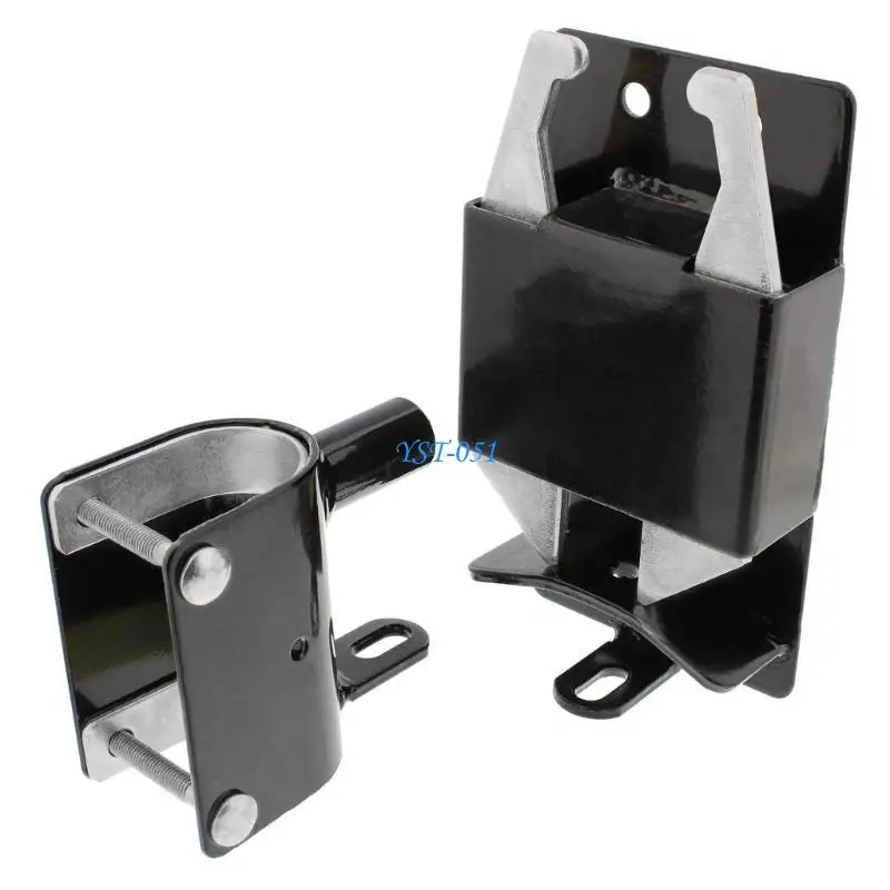 

E15A Adjustable Heavy Type Double Gate Lock Double Latches Mechanism Easy Operations for Round Pipe Fences