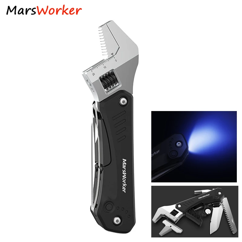 Marsworker Hand Tool Multi-Functional Wrench Knife Pliers screwdriver Stainless Steel Folding Tools For 6in1 Outdoor Multi-tool