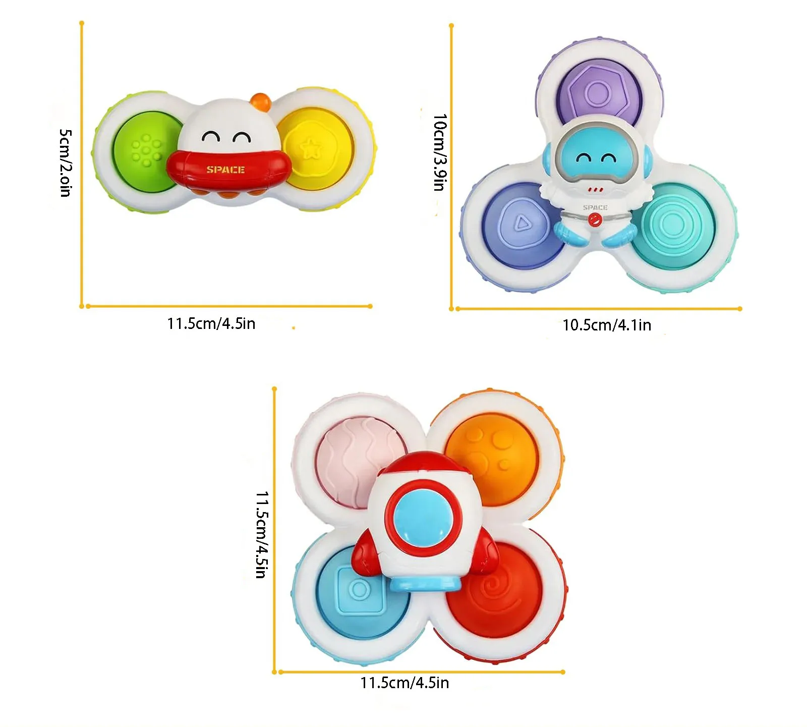 Suction Cup Spinning Toy For Baby Bath Shower Water Play Silicone Rotating Windmill Bathroom Toy Fine Motor Sensory