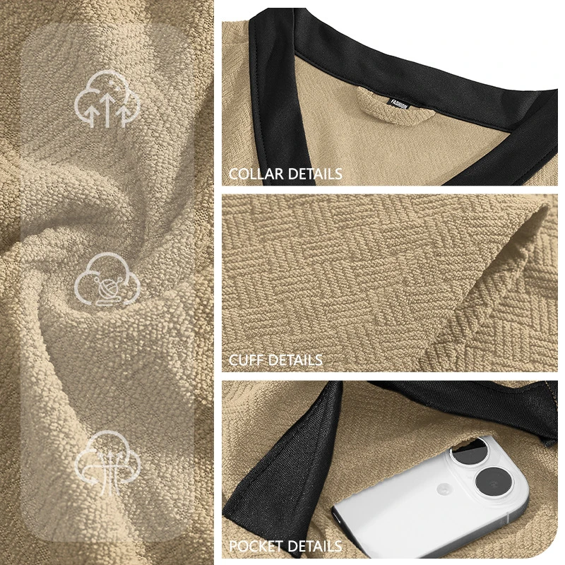 Men Bathrobe Vertical Striped Kimono Robe Long Sleeve Belted Bath Gown With Pocket Loose Lounge Nightwear Home Spa Sleep Robe