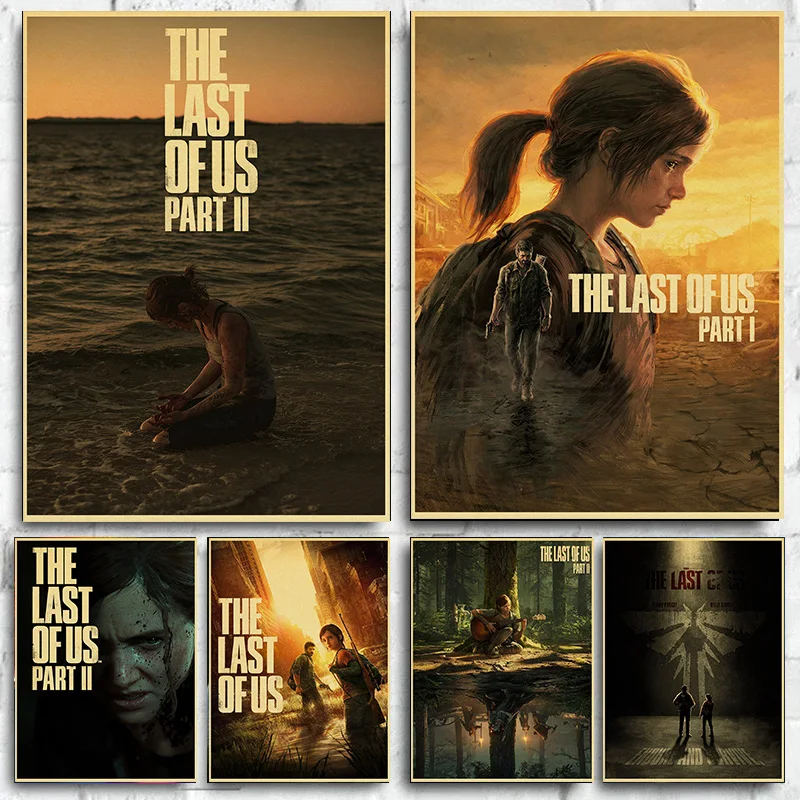 Classic Game 2022Hot The Last of Us Part 2 Retro Canvas Prints Posters Vintage Room Bar Cafe Decor Gift Prints Art Wall Painting