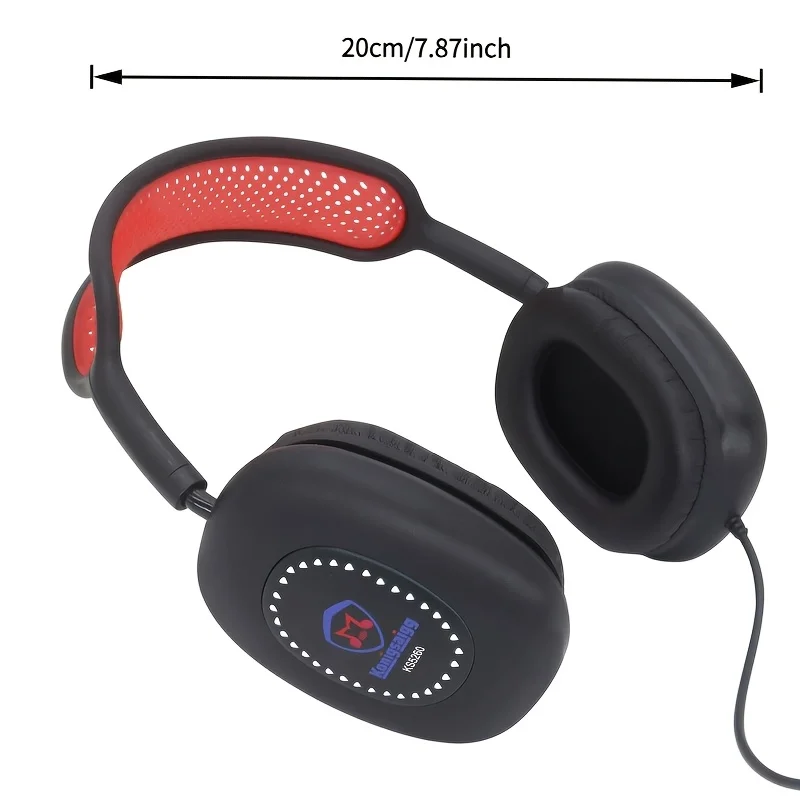 Wired Over-Ear Headphones with Soft Earpads. Fits Phones & PCs, Great for Gaming, Online Lessons, Calls and Sound Isolation.