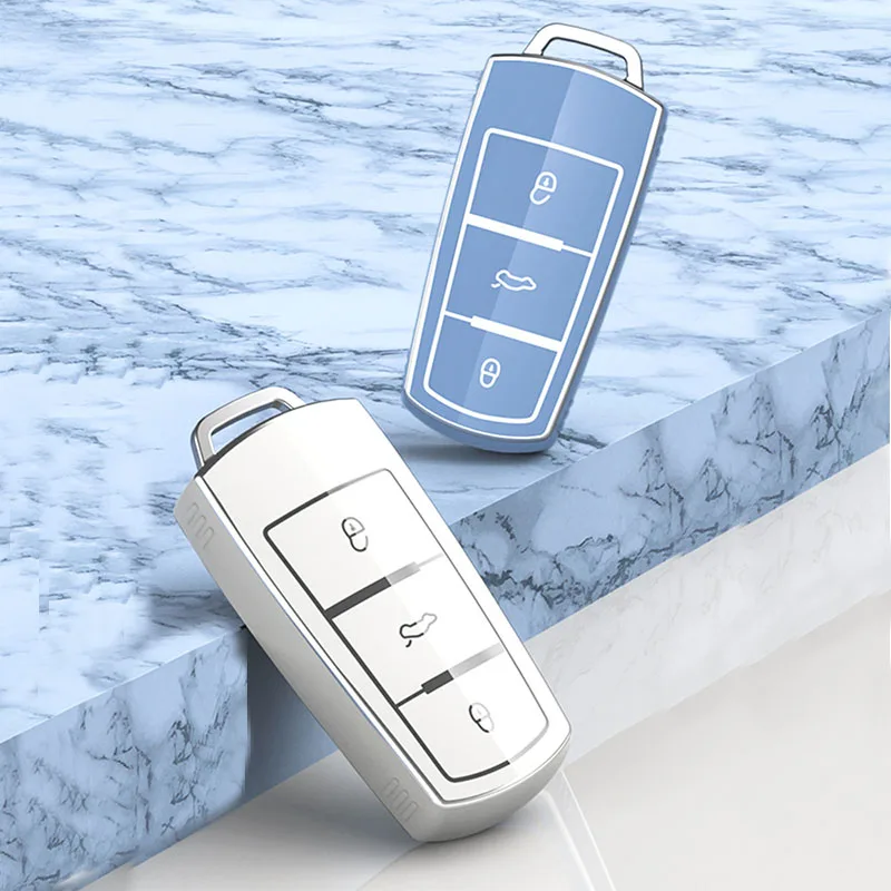 

TPU Remote Car Key Case Key Cover Protector Shell For Volkswagen VW Passat CC B6 B7 B7L CC R36 Maogotan B5 Passat 3C Accessories