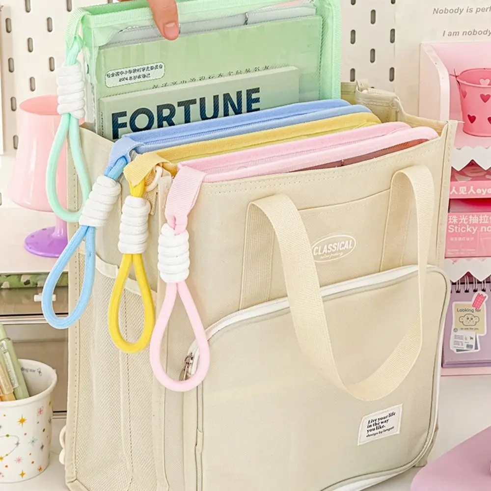 

Sorting Bag with Clipboard A4 Folder Large Capacity With Zipper A4 File Pocket Multifunctional Handle File Folder Bag Students