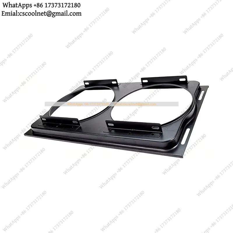 Heavy Duty Universal 14x23 Inch Condenser Cover Radiator Fan Iron Hood Electronic Fan Mounting Bracket