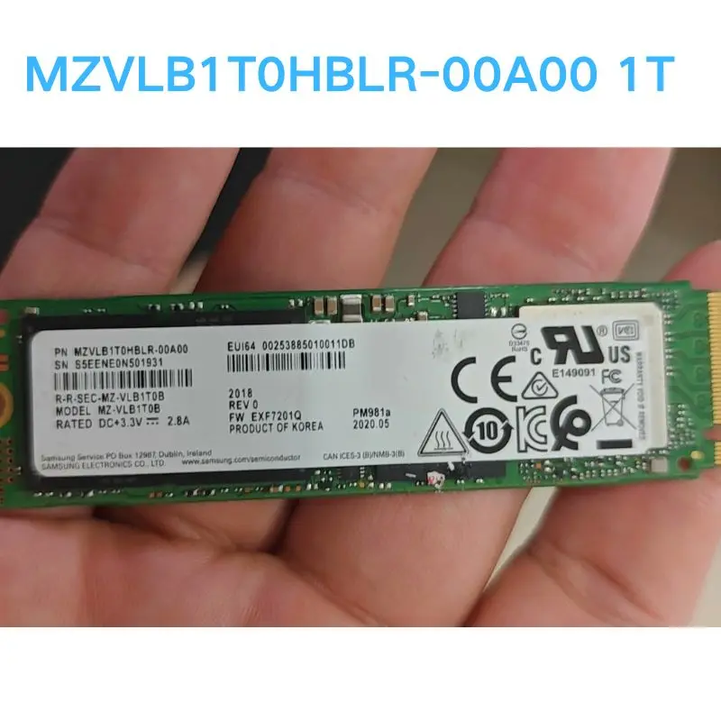 Second hand test OK MZVLB1T0HBLR-00A00 1T Enterprise Solid State Drive