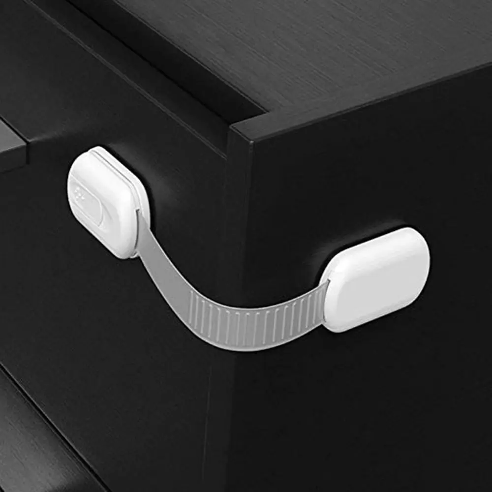 6Pcs Adjustable Baby Safety Locks Durable Anti-Theft Protection Security Lock No Screws Quick and Easy Safety Device Windows