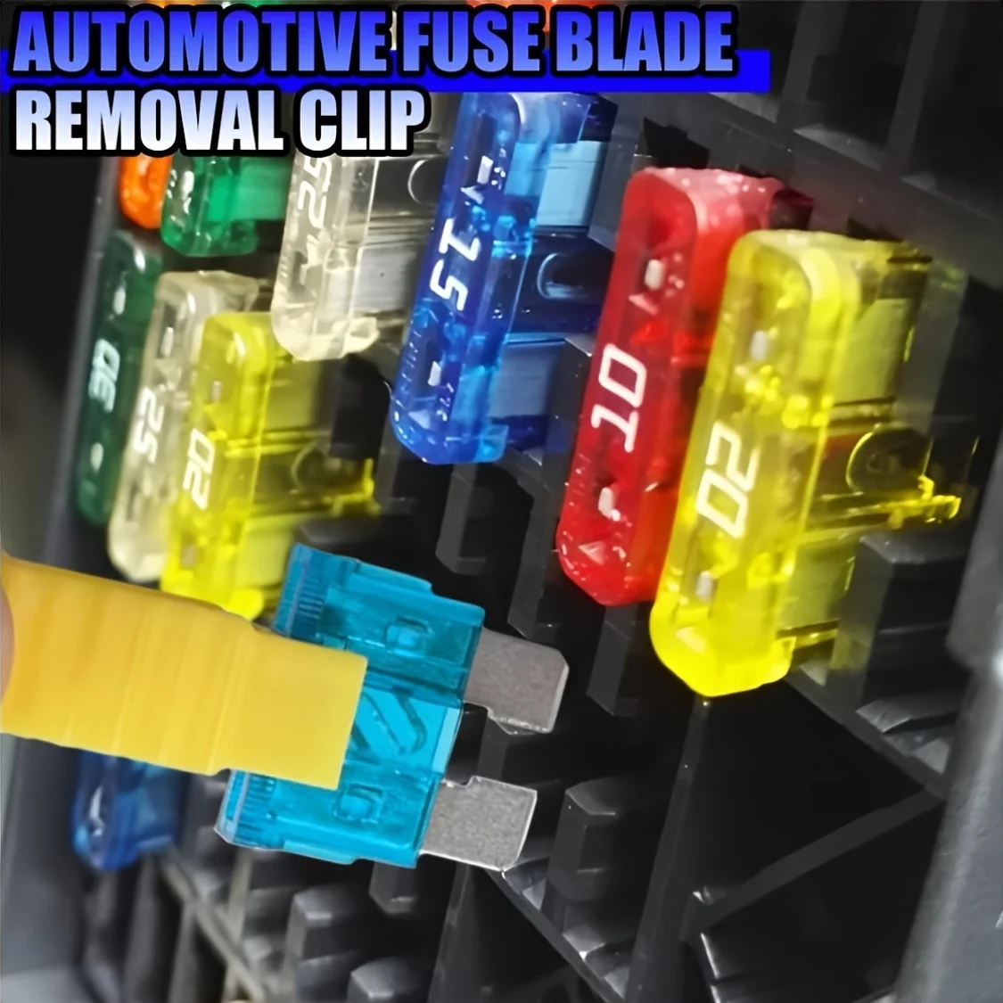 10Pcs Vehicle Fuse Removal Tool Set Durable Car Fuse Puller Extractor for Auto Fuse Replacement Work