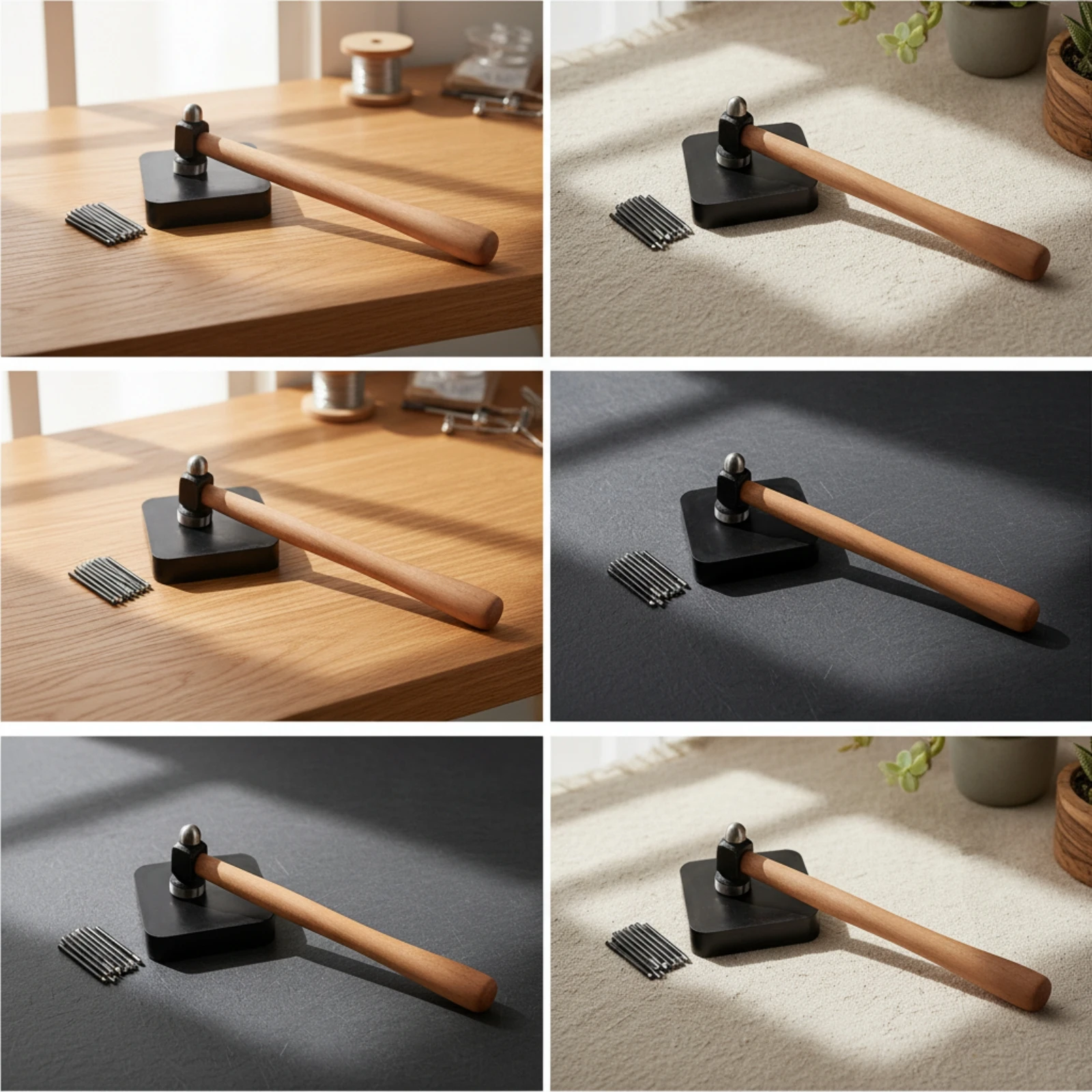 Jewelry Making Tool Kit with Hammer Precision Metal Stamping Kit with Rubber Pad Jewelry Stamping Hammer Manual for Jewelers