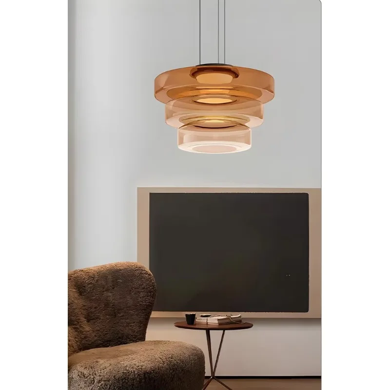 Designer Green Restaurant Table Bar Glass Chandelier, Simple Cafe B&B Vintage LightsAmerican Catering Pendant Light
