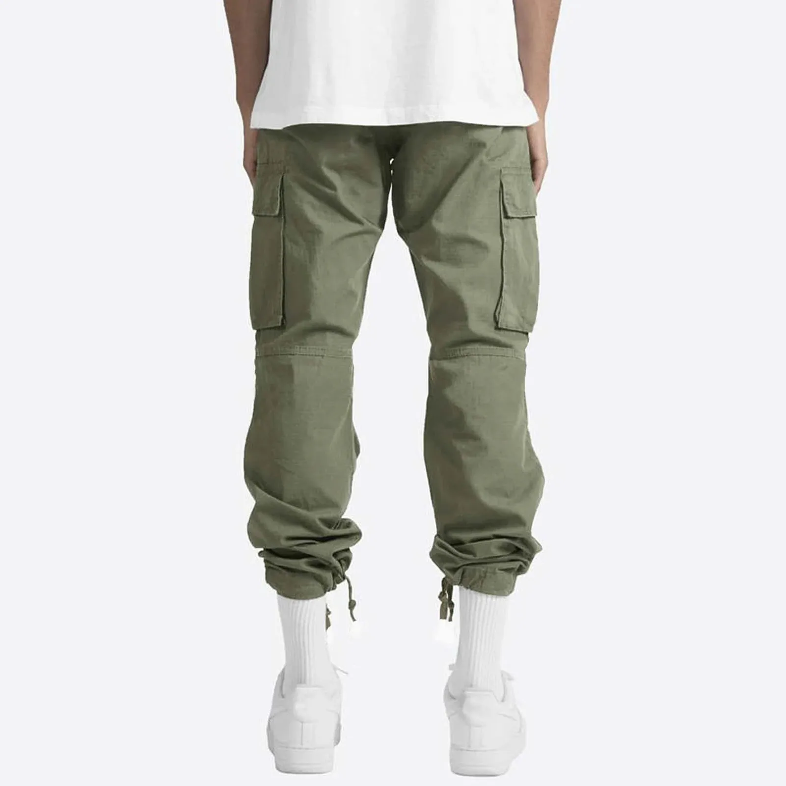 Heren Broek Zijzakken Cargo Harembroek Rits Black Hiphop Casual Heren Joggingbroek Mode Casual Streetwear Broek