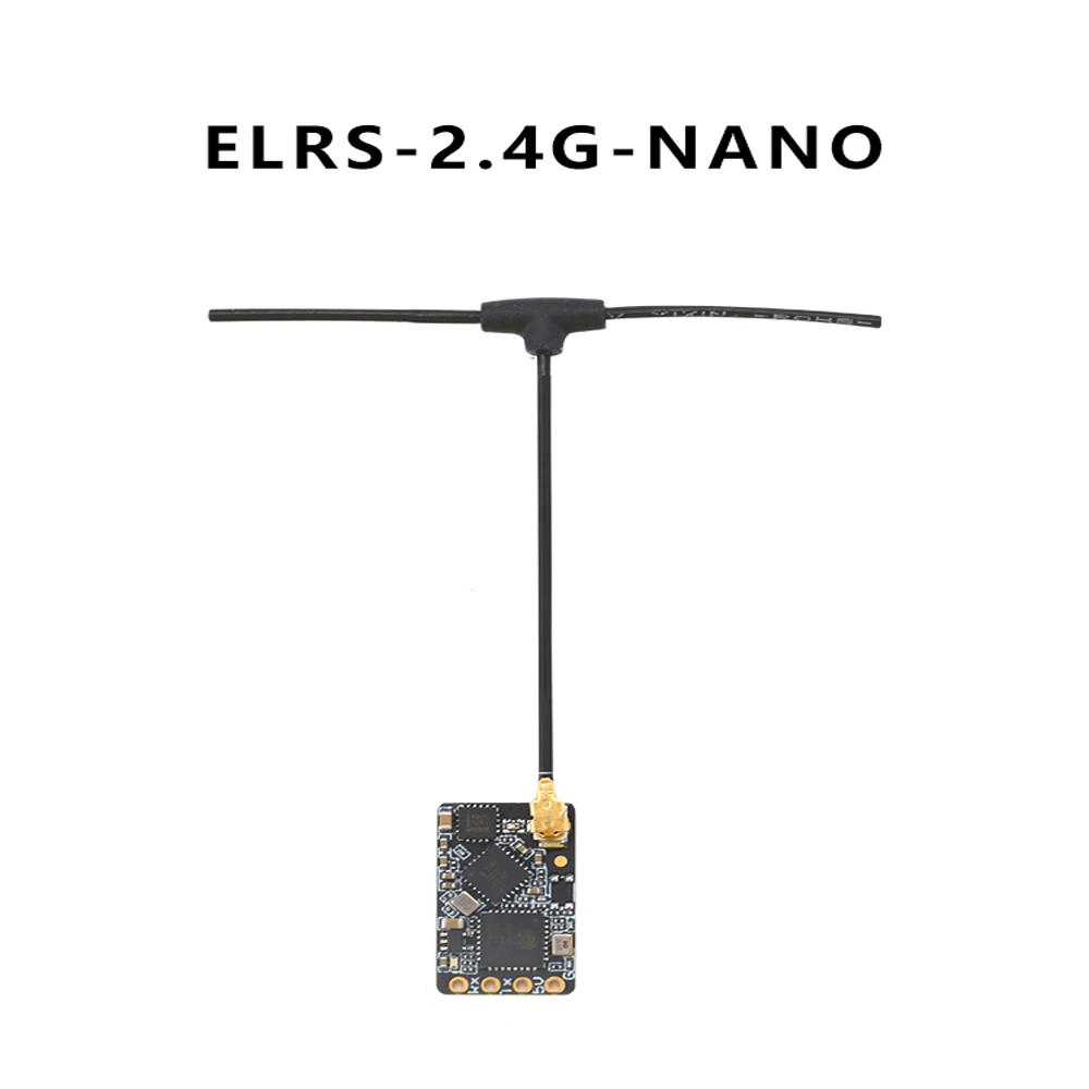 ELRS 915MHz / 2.4GHz NANO ExpressLRS Receiver With T type Antenna Support Wifi Upgrade for RC FPV Traversing Drones Parts