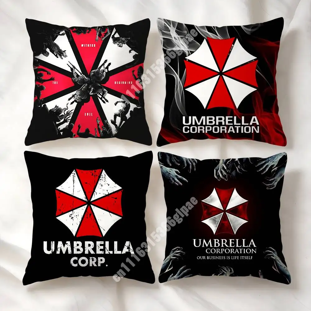 Umbrella Corporation R-Resident Evil-S Printed Pillow Cover Sofa Couch Cozy Holiday Party Furnishing Household Gift
