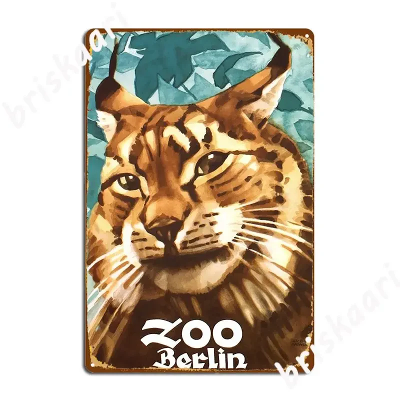 1930 Ludwig Hohlwein Berlin Zoo Lynx Poster Metal Plaque Poster Mural Painting Cinema Wall Cave Printing Tin Sign Poster
