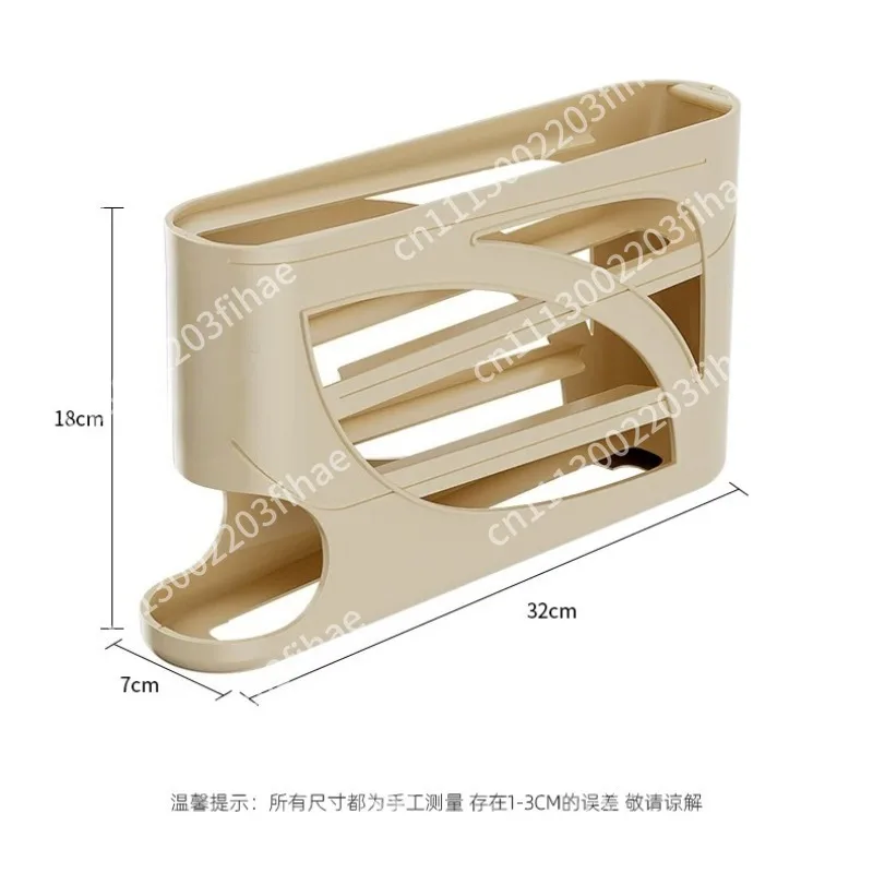 Rolling egg storage box kitchen multi-layer oblique automatic egg roller refrigerator side door egg tray special fresh-keeping