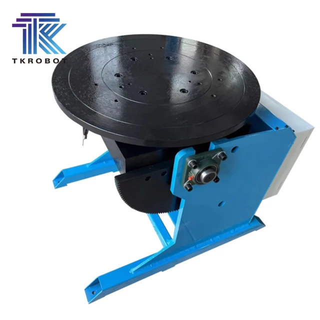 Welding Turntable Rotary Positioner with Speed Control 4-Jaw Chuck 100kg Load Capacity CE Certified Industrial Hardware Tool